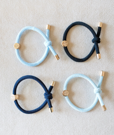 Smith & Co. Hair Tie Set - Gameday Blue