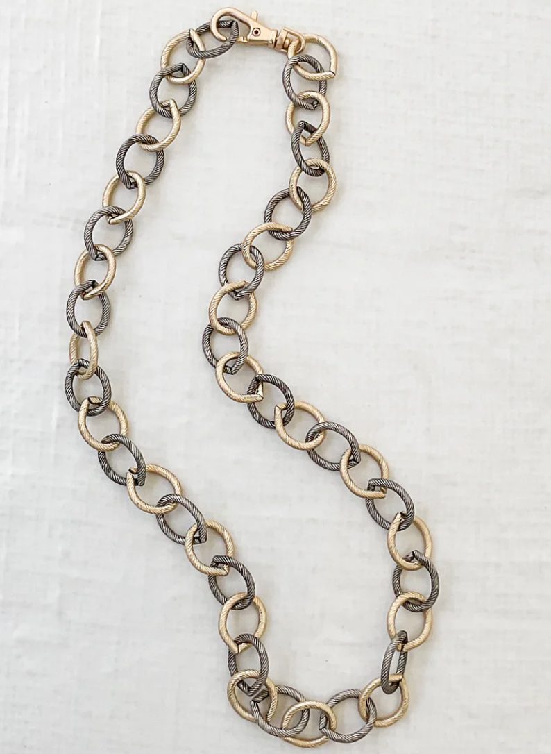 Virtue 2-Tone Link Necklace