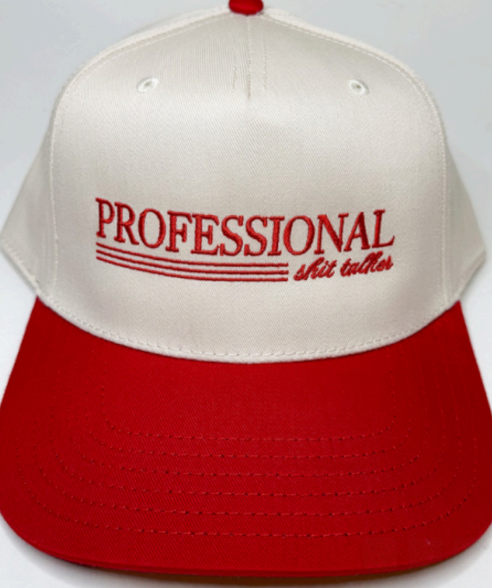 The Happiest Professional Shit Talker Hat in Red