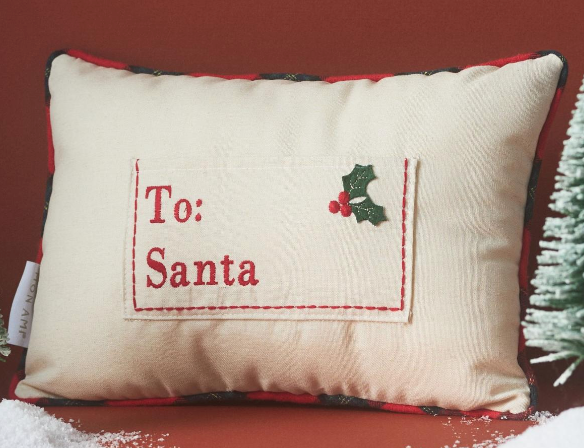 Mon Ami Dear Santa Accent Pillow