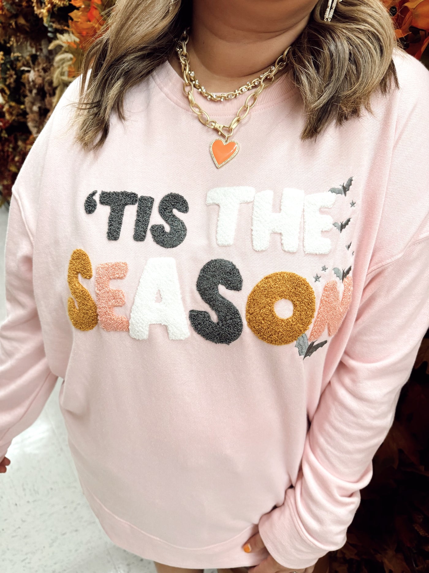 Jane Marie Bashful Pink Tis The Season Halloween Sweater