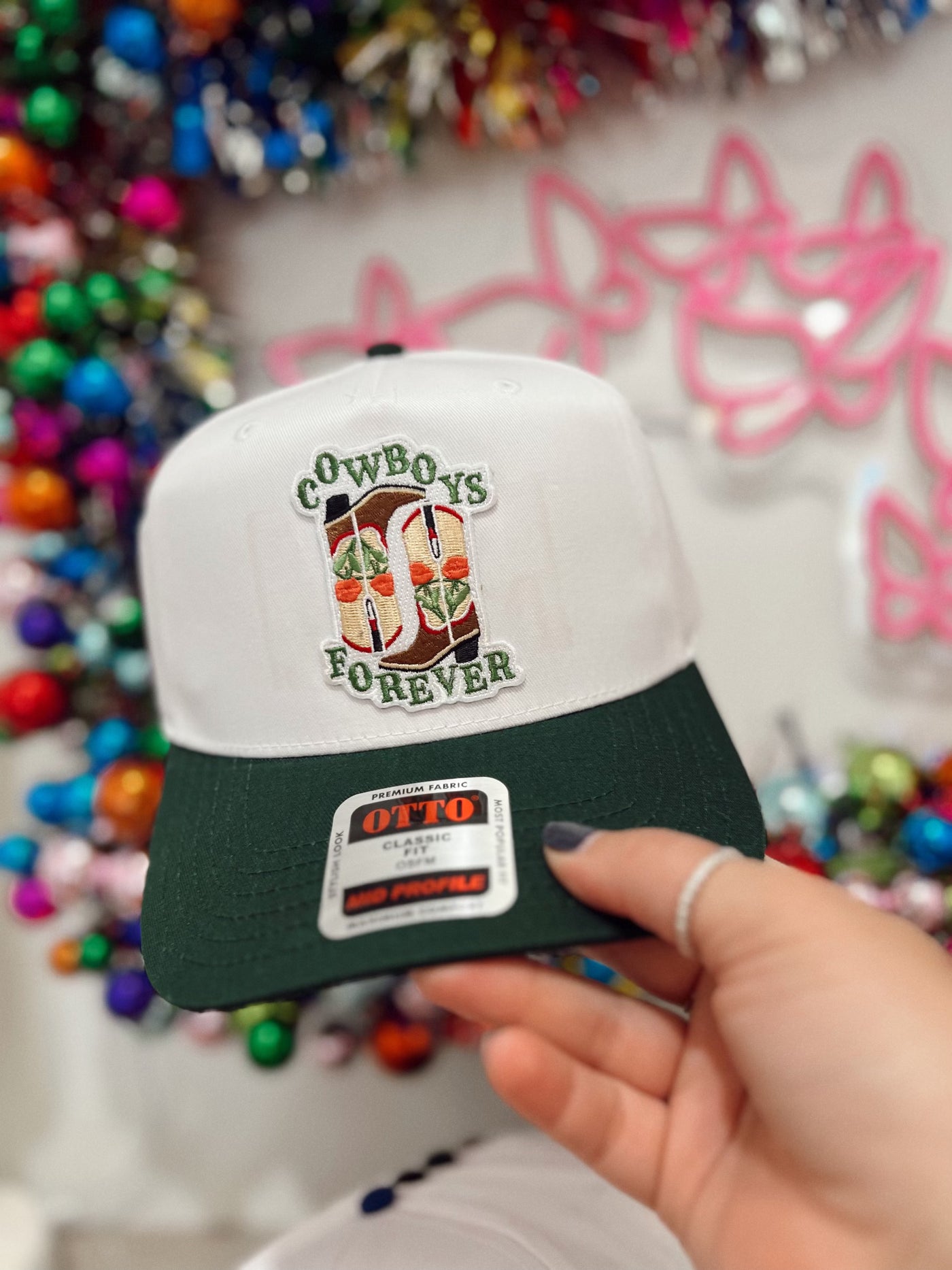 Fly Trucker Hat - Cowboys Forever in Green