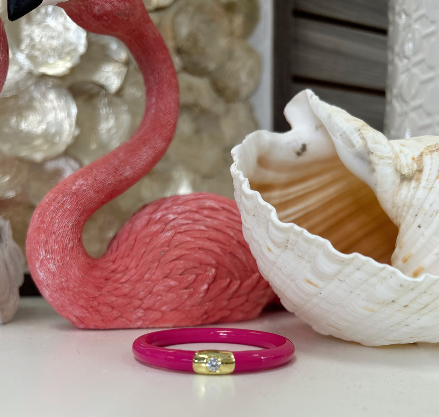 BuDhaGirl Hot Pink All Season Bangle for Babies