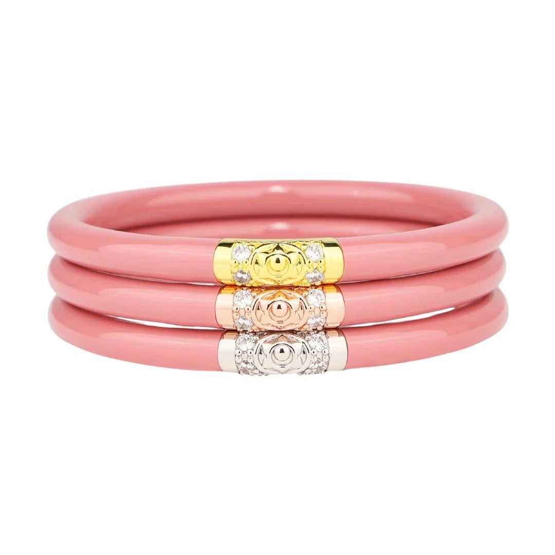 BuDhaGirl Three Kings Blush All Weather Bangles - Set of 3