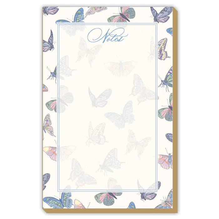 Rosanne Beck Collections- Luxe Large Notepad French Blue Butterflies