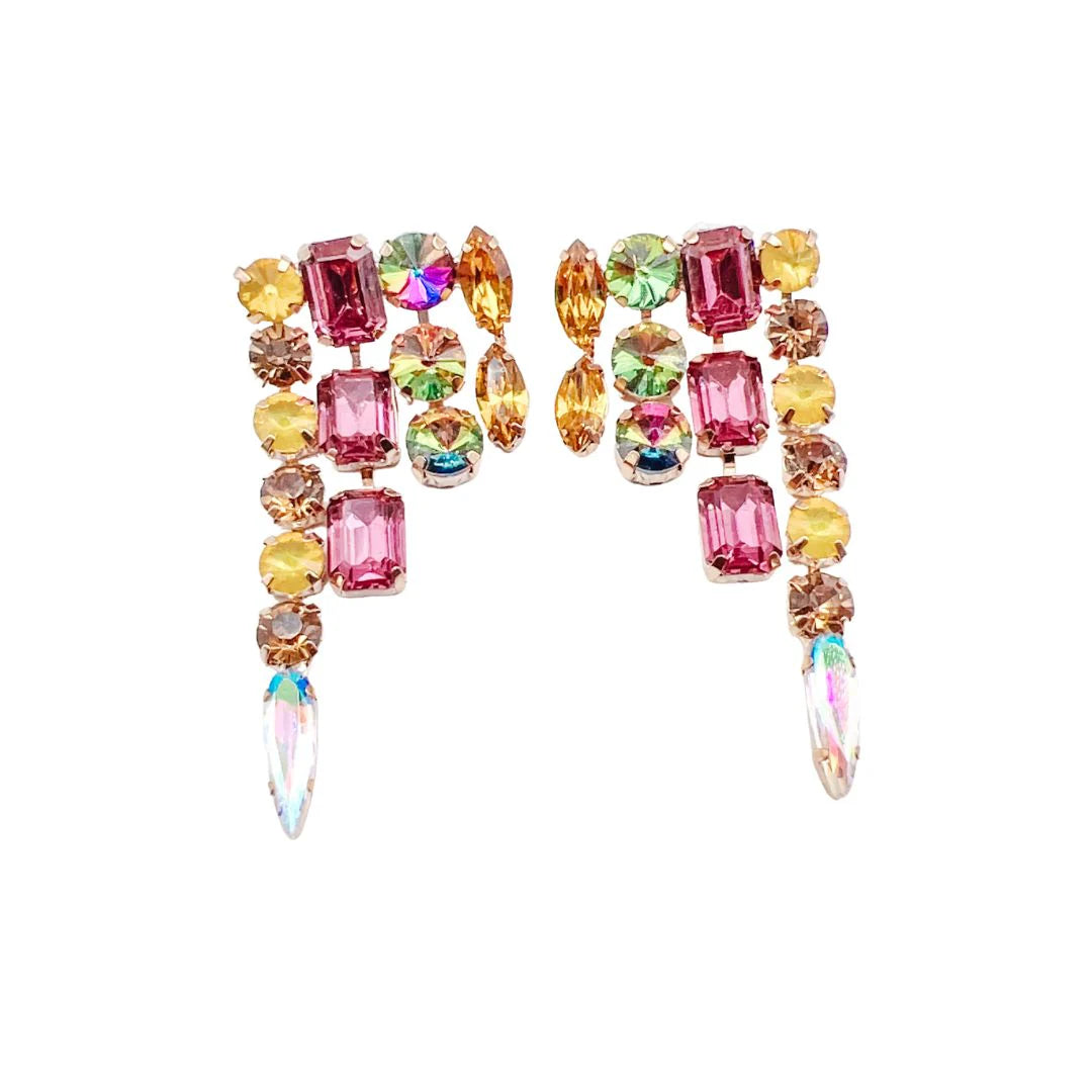 Treasure Jewels Jeweled Pastel Multi Earrings