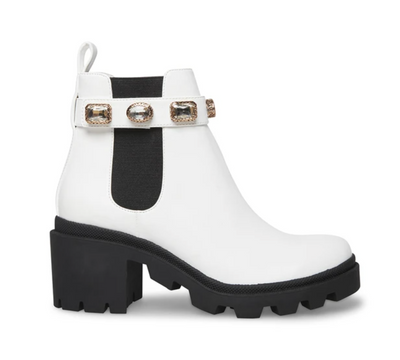 Steve Madden White Amulet Boots