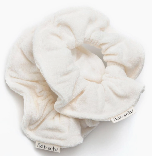 Kitsch Ivory Eco-Friendly Towel Scrunchies