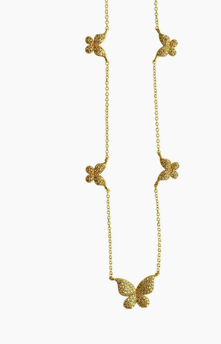 Gemelli Butterfly Love Necklace