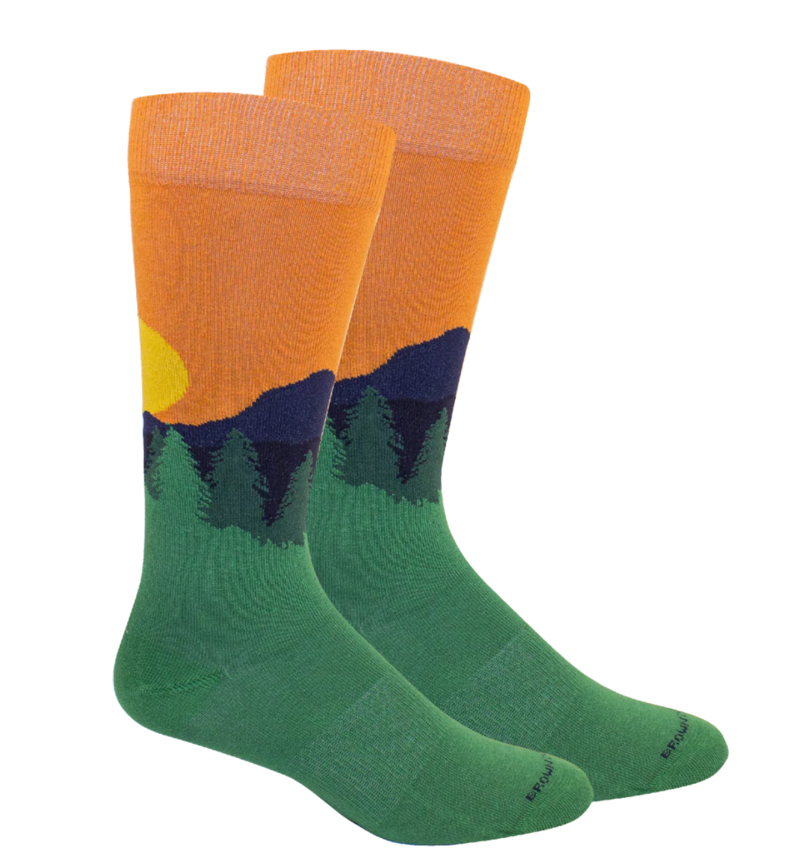 Brown Dog "Boone - Green" Socks