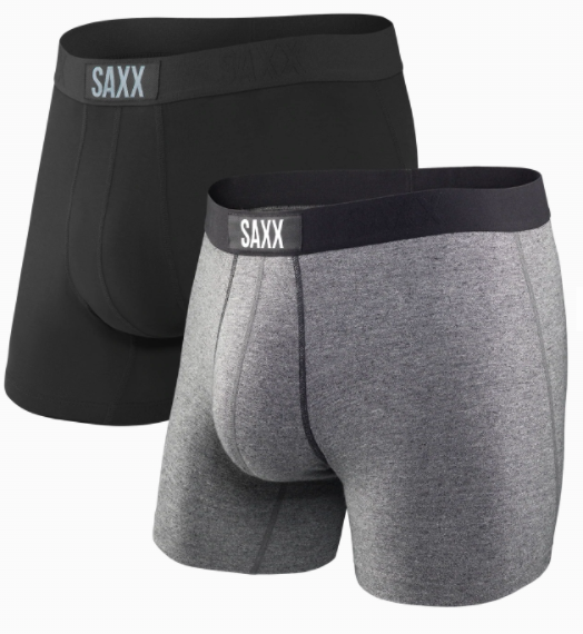 SAXX Vibe Boxer Brief 2PK -Black/Grey