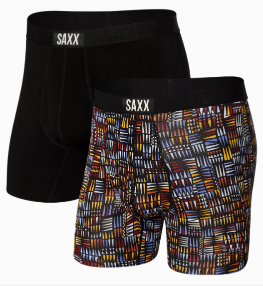 SAXX Ultra Boxer Brief 2PK -Desert Grid/Black