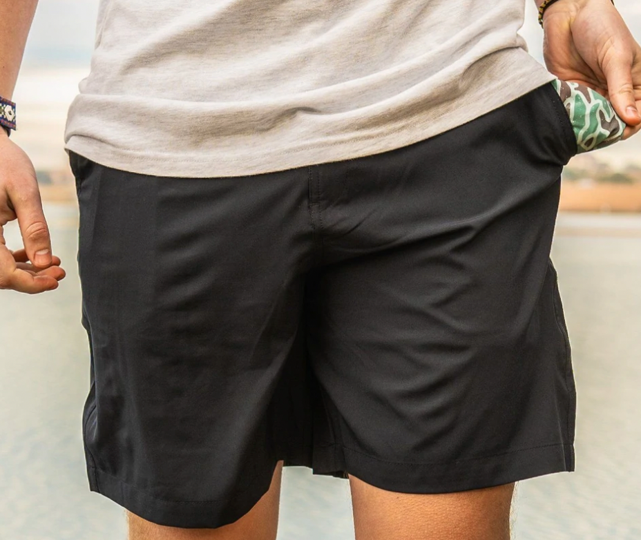 Burlebo Matte Black Everyday Shorts - Camo Pockets