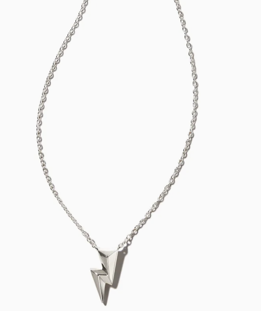 Kendra Scott Bolt Pendant Necklace in Silver