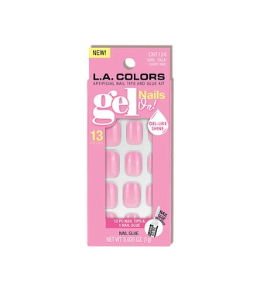 Gel Press on Nail Kit (12 pcs- nail glue included) - Pink