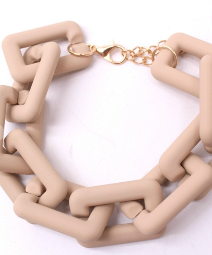 Matte Chunky Chain Bracelet