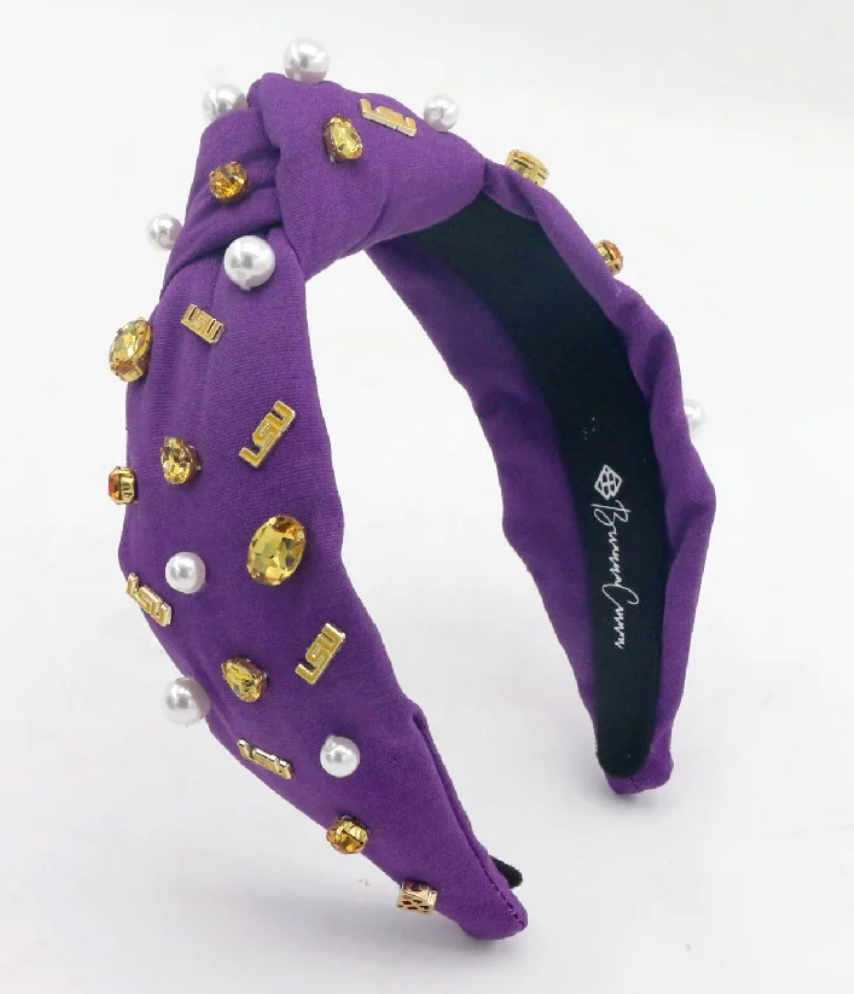 Brianna Cannon Purple LSU Logo Headband