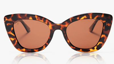 Dime Eyewear Beverly Tortoise Brown Lens Polarized Sunglasses