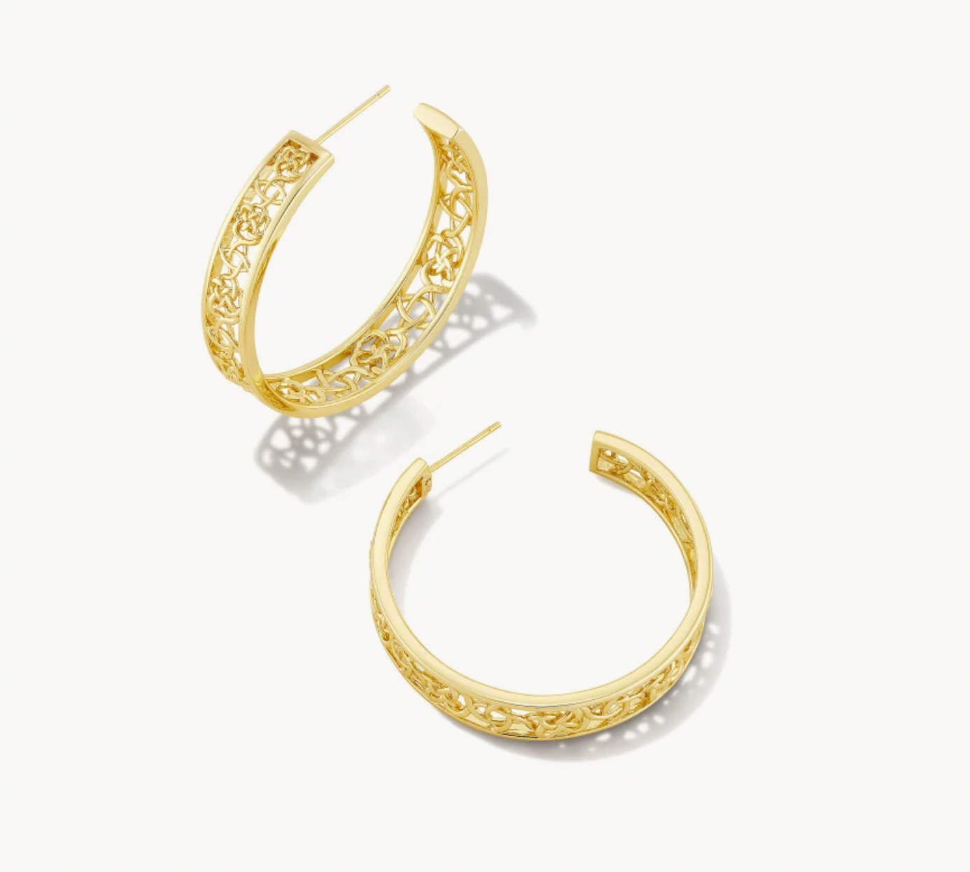 Kendra Scott Kelly Hoop Earrings in Gold