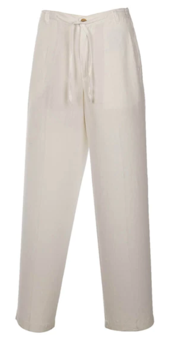 Weekender Casual Sportswear St. Bart's Men's Linen Pants - White