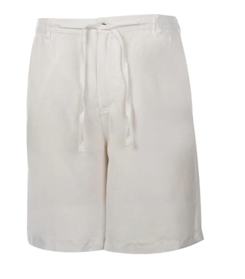 Weekender Casual Sportswear St. Bart's Men's Linen Shorts - White