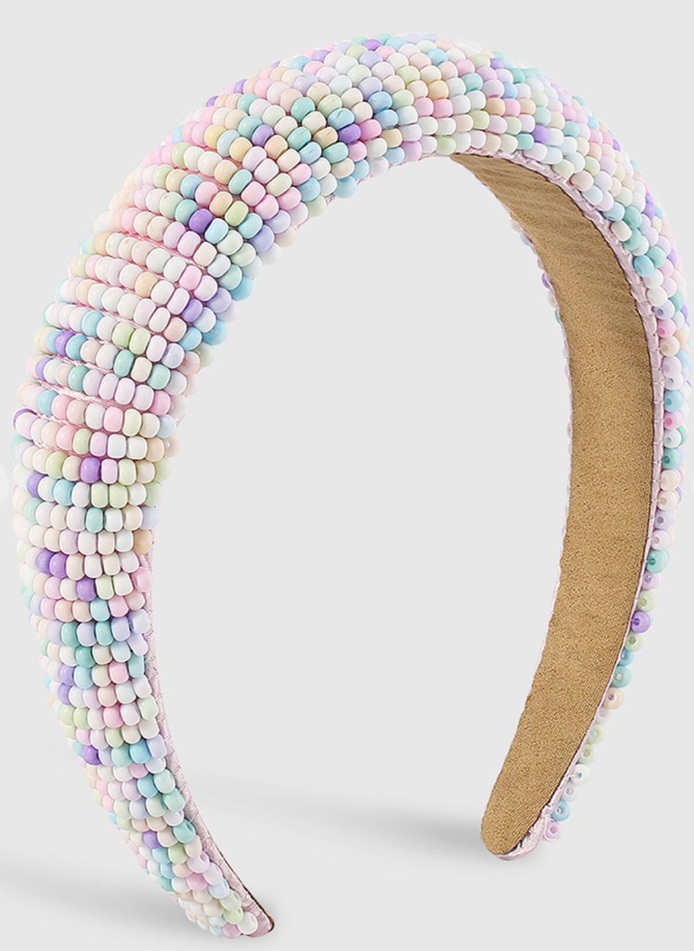 Multicolor Pastel Beaded Headband