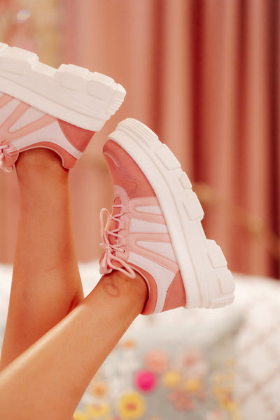 Berness Barbie Platform Sneaker in Pink