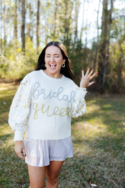 Queen Of Sparkles Bridal Queen Sweater