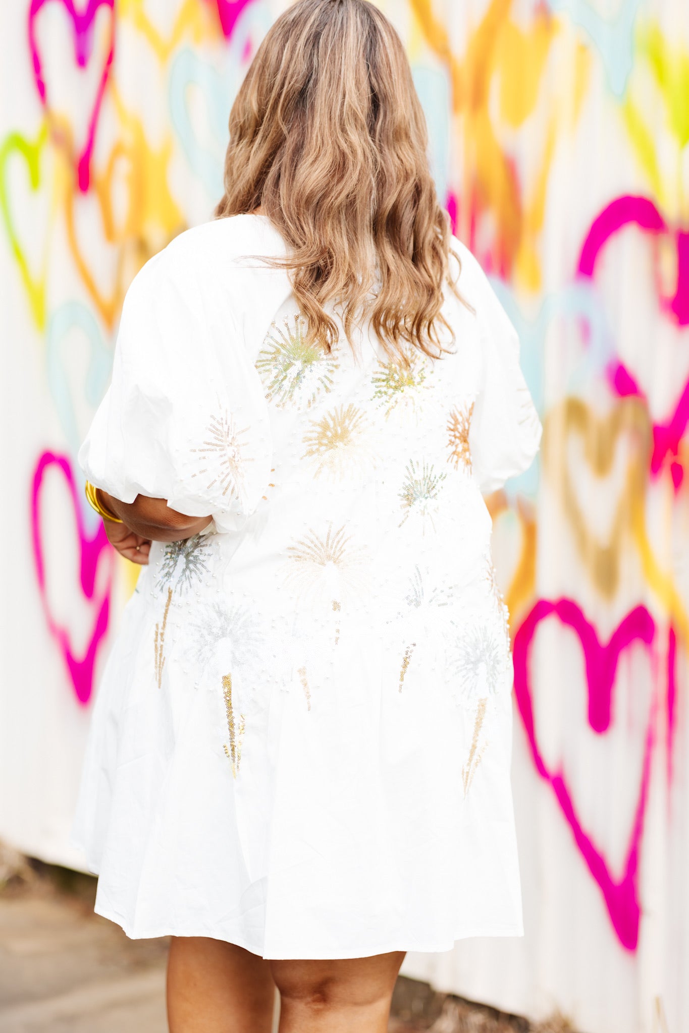 White Baseball Jersey Queen of Sparkles Dress Extra Small