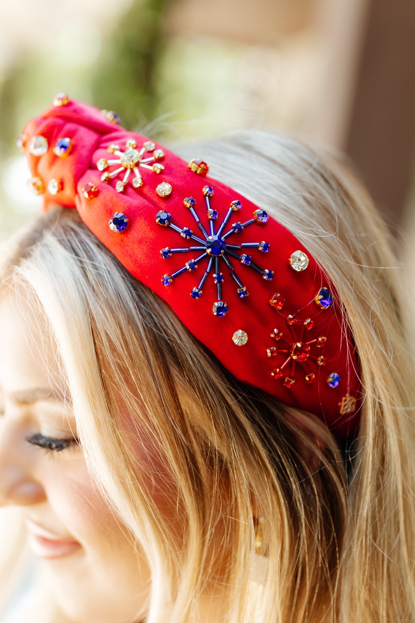 Brianna Cannon Red Firework Celebration Headband