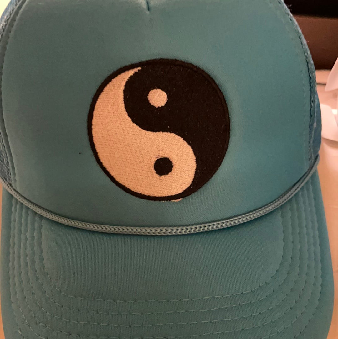 Blue Yin Yang Trucker Hat