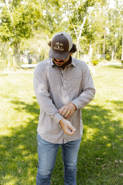 Southern Shirt Men's LS Button Down - Red Coal Samford Check